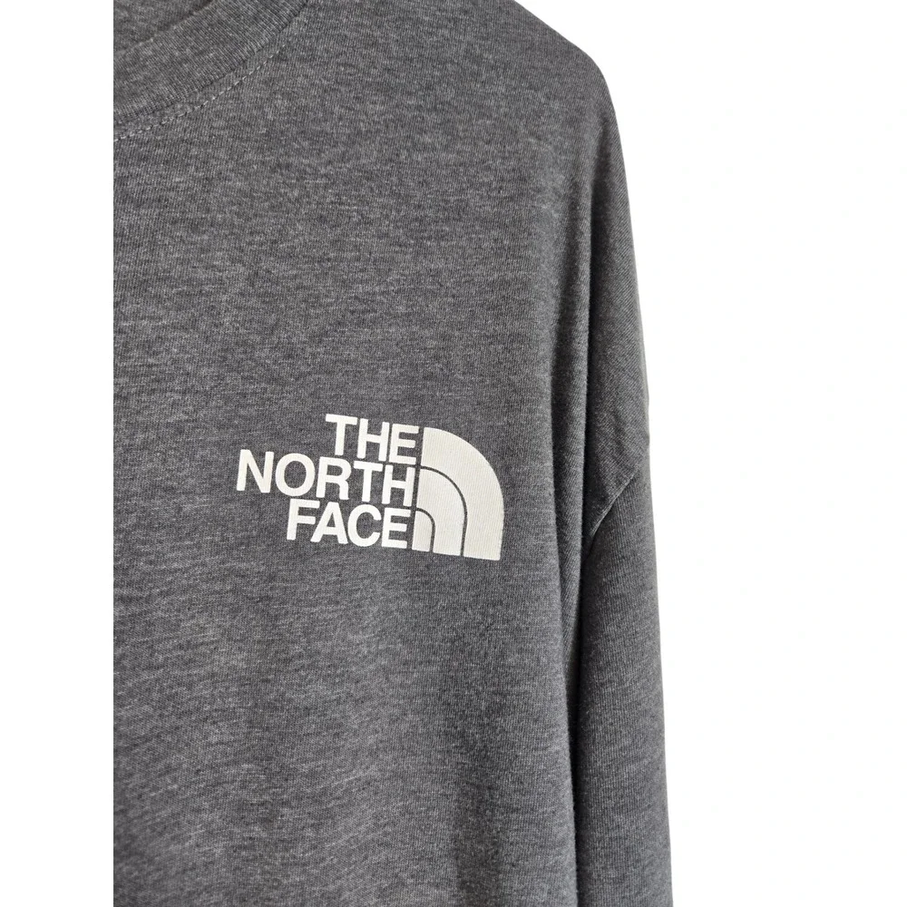 The North Face Mens Long Sleeve Logo T-Shirt Heather Grey XXXL 3XL NF0A3L8J